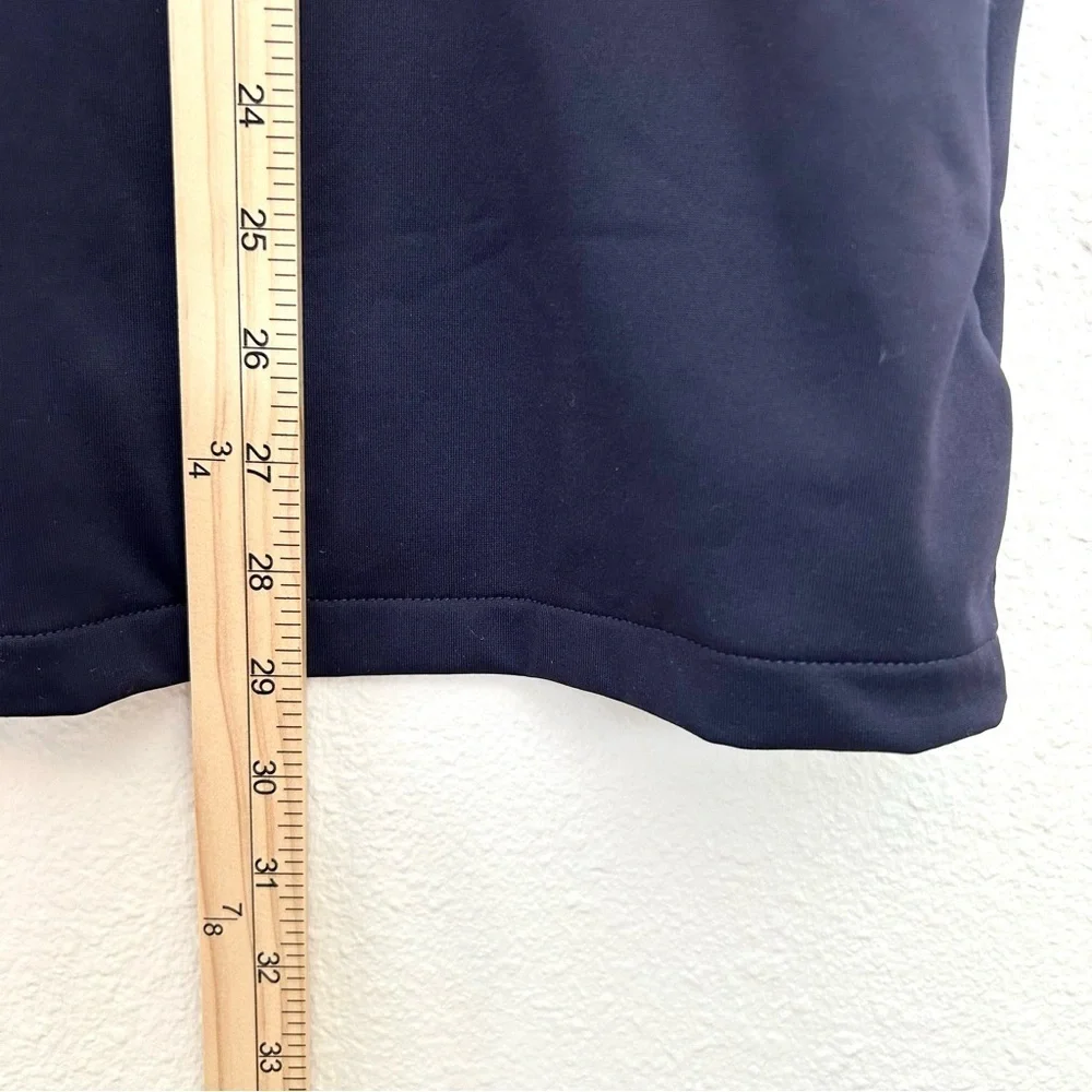 Lands End Rapid Dry Sporty Zip Vest Jacket Dadcore Layer Navy Blue Size XL